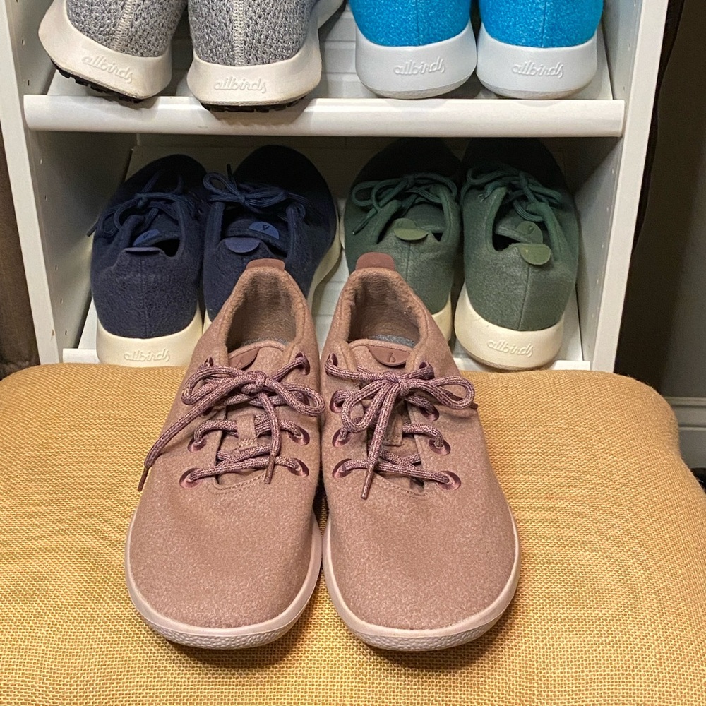 Allbirds Wool Runners Harvest/Lilac sole men’s 13
